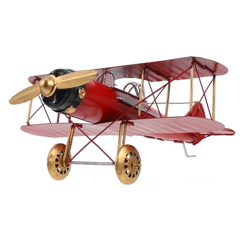 TOPPERFUN Flugzeugmodell Ornament Ebene Retro Doppeldecker Antiquität für Flugzeugdekorationen Desktop-Anhänger Mini-Flugzeuge Flugzeug Dekorationen Modellflugzeug Flugzeug Tapete Eisen rot TOPPERFUN Flugzeugmodell Ornament Ebene Retro Doppeldecker Antiquität für Flugzeugdekorationen Desktop-Anhänger Mini-Flugzeuge Flugzeug Dekorationen Modellflugzeug Flugzeug Tapete Eisen rot von TOPPERFUN