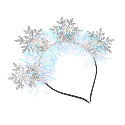 TOPPERFUN Glitzerndes Schneeflocken-stirnband Damen Weihnachts-haarreif Leichtes Langlebiges Party-accessoire mit Dekorativen Schneeflocken für Festliche Anlässe und Wintermode von TOPPERFUN