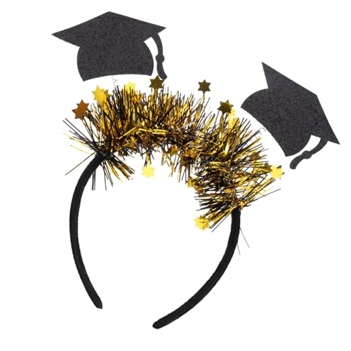 TOPPERFUN Graduationshut Stirnband Erwachsene Party Kopfschmuck Langlebig Elastisch Schwarzes Doktorhut Design Foto Requisite Abschlussfeier Accessoire TOPPERFUN Graduationshut Stirnband Erwachsene Party Kopfschmuck Langlebig Elastisch Schwarzes Doktorhut Design Foto Requisite Abschlussfeier Accessoire von TOPPERFUN