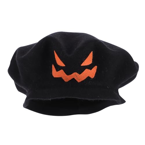 TOPPERFUN Halloween Beret Hut für Partys Kreativer und Praktischer Südliche Kürbis Hut Schwarz Leicht mit Lustigem Design für Halloween Feiern und Kostümpartys TOPPERFUN Halloween Beret Hut für Partys Kreativer und Praktischer Südliche Kürbis Hut Schwarz Leicht mit Lustigem Design für Halloween Feiern und Kostümpartys von TOPPERFUN