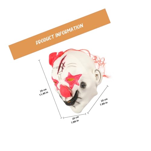 TOPPERFUN Halloween Clown Maske für Kostüm Party Langlebig und Reißfest für Familien Freunde Halloween Cosplay Zubehör TOPPERFUN Halloween Clown Maske für Kostüm Party Langlebig und Reißfest für Familien Freunde Halloween Cosplay Zubehör von TOPPERFUN