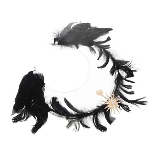 TOPPERFUN Halloween Feder-stirnband Damen Einzigartiger Lolita Plume Kopfschmuck Stabiler Kopfreif Vielseitig Kombinierbar für Kostüm Fasching Party und Cosplay TOPPERFUN Halloween Feder-stirnband Damen Einzigartiger Lolita Plume Kopfschmuck Stabiler Kopfreif Vielseitig Kombinierbar für Kostüm Fasching Party und Cosplay von TOPPERFUN