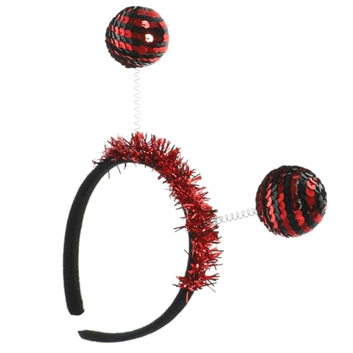 TOPPERFUN Halloween Haarreif für Erwachsene und Langlebiger Party Kopfschmuck mit Marienkäfer-design für Karneval Halloween Geburtstage und Festlichkeiten von TOPPERFUN
