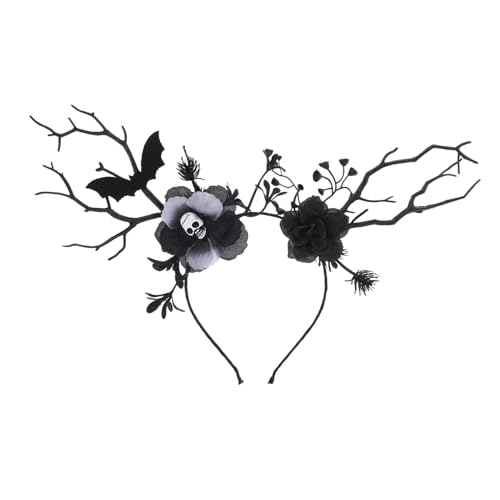 TOPPERFUN Halloween Haarschmuck Fledermaus Haarreif aus Stabilem Material Langebig Halloween Kopfschmuck für Party und Kostüm Stirnband Lustig Auffällig für Damen und Jugendliche von TOPPERFUN