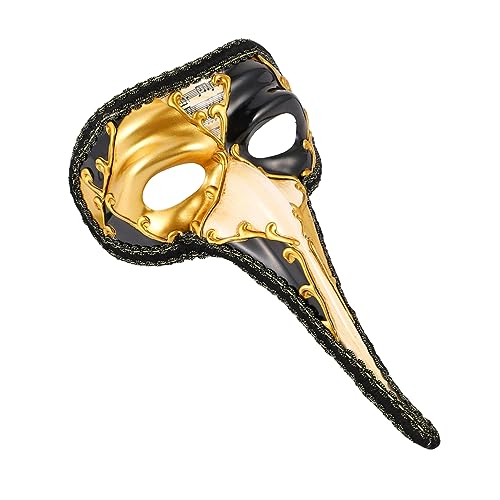 TOPPERFUN Halloween Langnasenmaske Retro Design Hollowed Halbgesichtsmaske für Kostümpartys Auffällige Glitter Deko Atmungsaktive Struktur Perfektes für Freunde und Familie TOPPERFUN Halloween Langnasenmaske Retro Design Hollowed Halbgesichtsmaske für Kostümpartys Auffällige Glitter Deko Atmungsaktive Struktur Perfektes für Freunde und Familie von TOPPERFUN
