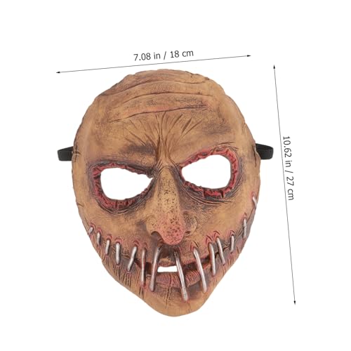 TOPPERFUN Halloween Maske Gruseliges Realistisches Kopfmasken Kostüm für Cosplay Party Leicht und Angenehm für Horror-events und Halloween Deko Draußen TOPPERFUN Halloween Maske Gruseliges Realistisches Kopfmasken Kostüm für Cosplay Party Leicht und Angenehm für Horror-events und Halloween Deko Draußen von TOPPERFUN