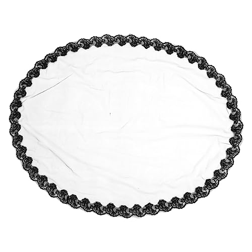 TOPPERFUN Halloween Schleier Gothic Stil Geisterbraut Schleier für Kostümparty Schwarz für Halloween Cosplay und Themenfeiern Einfach zu Tragen Lagern von TOPPERFUN
