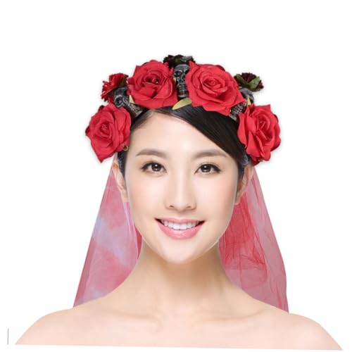 TOPPERFUN Halloween Skull Hairband mit Rosenblüten Cosplay Haarschmuck für Erwachsene Einzigartiges Halloween Design für Karneval und Maskerade Farbenfrohes Haaraccessoire für Stilvolle TOPPERFUN Halloween Skull Hairband mit Rosenblüten Cosplay Haarschmuck für Erwachsene Einzigartiges Halloween Design für Karneval und Maskerade Farbenfrohes Haaraccessoire für Stilvolle von TOPPERFUN