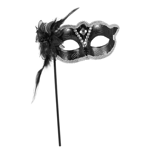 TOPPERFUN Handgehaltene Schmuck-maske für Damen Venezianische mit Elegantem Design Komfortabel und Langlebig für Kostüm-partys Halloween Ball und Cosplay von TOPPERFUN