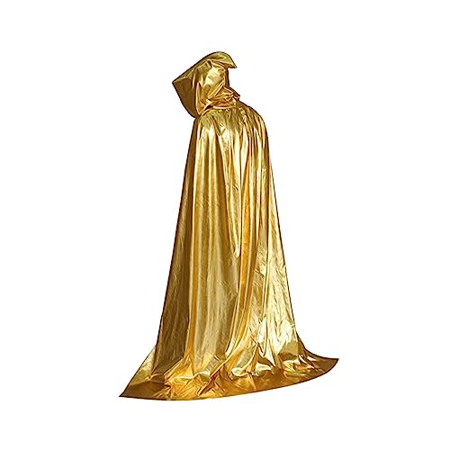 TOPPERFUN Helles Tuchsumhang Cooler Mantel Halloween-Umhänge Halloween Umhänge Kapuze und Umhänge Kleidung Halloween-Umhang für Erwachsene Halloween mit Kapuze Halloween Kostümkap Golden TOPPERFUN Helles Tuchsumhang Cooler Mantel Halloween-Umhänge Halloween Umhänge Kapuze und Umhänge Kleidung Halloween-Umhang für Erwachsene Halloween mit Kapuze Halloween Kostümkap Golden von TOPPERFUN