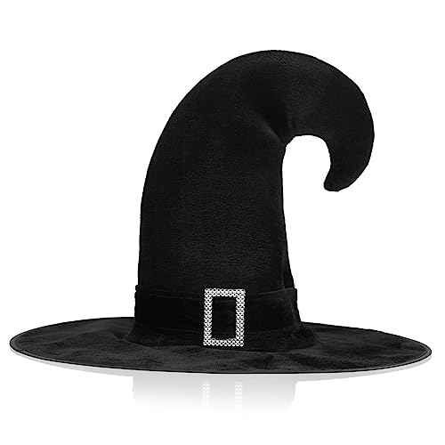 TOPPERFUN Hexenhut für Damen Schwarzer Cosplay Hut für Halloween Leicht und Langlebig für Kostümpartys und Rollenspiele Foto Requisiten für Unvergessliche TOPPERFUN Hexenhut für Damen Schwarzer Cosplay Hut für Halloween Leicht und Langlebig für Kostümpartys und Rollenspiele Foto Requisiten für Unvergessliche von TOPPERFUN