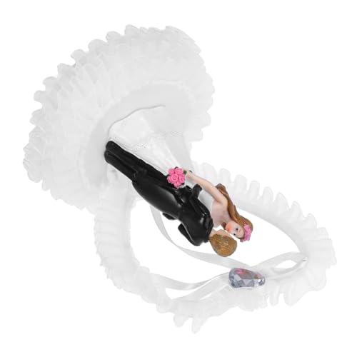 TOPPERFUN Hochzeitspaar Figur aus Harz Dekoration für Hochzeitstorte Tischdeko und Souvenir und Statue für Hochzeitsfeiern und Langlebig von TOPPERFUN