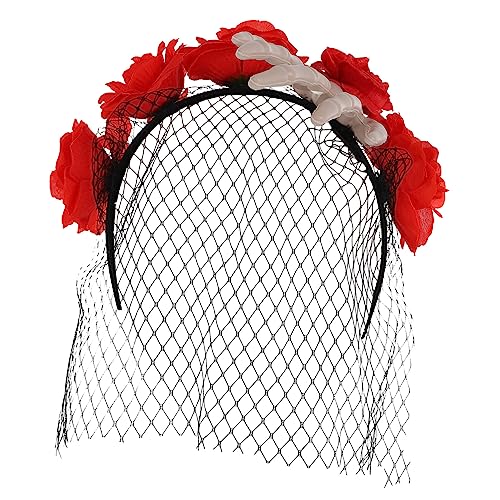 TOPPERFUN Horror Skelett Hand Stirnband für Halloween Cosplay Rotes Kunstrosen Haarband für Damen Accessoire für Halloween Feiern Widerstandsfähig und Komfortabel zu Tragen TOPPERFUN Horror Skelett Hand Stirnband für Halloween Cosplay Rotes Kunstrosen Haarband für Damen Accessoire für Halloween Feiern Widerstandsfähig und Komfortabel zu Tragen von TOPPERFUN