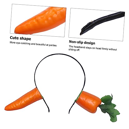 TOPPERFUN Karottenhaarreifen für Erwachsene Karotten Haaraccessoire Parodie Haarband für Partys Halloween Festivals Dekoration TOPPERFUN Karottenhaarreifen für Erwachsene Karotten Haaraccessoire Parodie Haarband für Partys Halloween Festivals Dekoration von TOPPERFUN