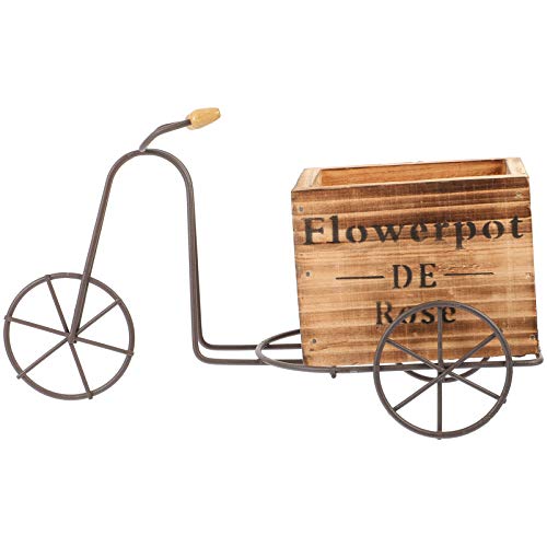 TOPPERFUN Kasten Fahrradständer Blume Rustikal Dekoration Eisen-Fahrrad-Ornament Fahrrad Pflanzenständer Fahrrad Pflanzer Fahrrad Pflanzenregal Holz TOPPERFUN Kasten Fahrradständer Blume Rustikal Dekoration Eisen-Fahrrad-Ornament Fahrrad Pflanzenständer Fahrrad Pflanzer Fahrrad Pflanzenregal Holz von TOPPERFUN