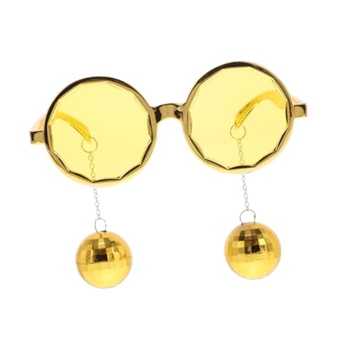 TOPPERFUN Lustige Discokugel Brille aus Langlebigem Kunststoff Retro Partybrille mit Auffälligem Disco Ball Anhänger Vielseitig für Geburtstage Tanzveranstaltungen und Kreative Geschenkidee von TOPPERFUN