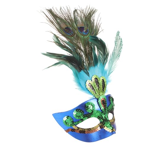 TOPPERFUN Maske für Maskerade Halbgesichtsmaske für Karneval Halloween und Cosplay Leichte Wiederverwendbare Party Dekoration mit Drama und von TOPPERFUN