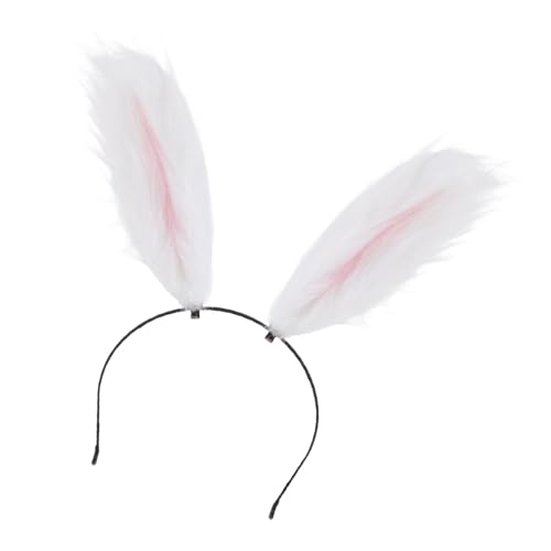 TOPPERFUN Plüsch Hasenohren Haarreif Kuscheliges Stirnband Party Kopfschmuck Kostüm Zubehör für Erwachsene Karneval Fasching Feier von TOPPERFUN