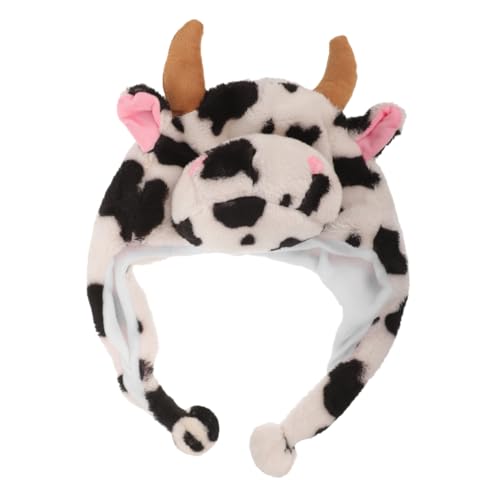TOPPERFUN Plüsch Kuhmütze mit Ohren und Hörnern Warme Tiermütze für Erwachsene für Kostüme und Interaktive Aktivitäten und Einzigartiger Look TOPPERFUN Plüsch Kuhmütze mit Ohren und Hörnern Warme Tiermütze für Erwachsene für Kostüme und Interaktive Aktivitäten und Einzigartiger Look von TOPPERFUN