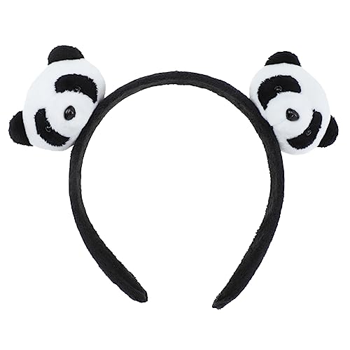 TOPPERFUN Plüsch Panda Haarband für Mädchen Cartoon Tier Kopfbedeckung Elastisches Haaraccessoire für Breiter und Bequemer Haarreif für Alltag und Besondere Anlässe von TOPPERFUN