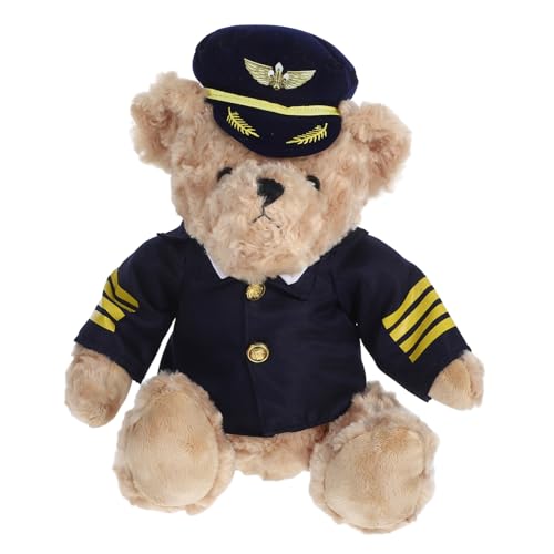 TOPPERFUN Plüschbär Partygeschenk Stoffbär Ausgestopfte Bärenpuppe Süßer Plüschbär Geburtstags-plüschbär Plüsch Stofftier Weiches Bärenspielzeug Bär Plüschpuppe Pp Baumwolle von TOPPERFUN