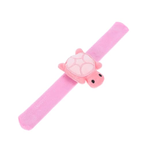 TOPPERFUN Plüschpuppenarmband Kuscheltier-Klapparmbänder für Animal-Slap-Armband Animal-Slap-Armbänder PP Baumwolle Rosa von TOPPERFUN
