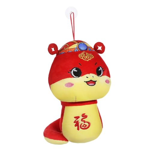 TOPPERFUN Plüschschlange Chinesisches Neujahrsspielzeug Großes Maskottchen aus Hochwertigem Material Vielseitige Dekoration für Festlichkeiten Bedeutungsvolles Souvenir von TOPPERFUN