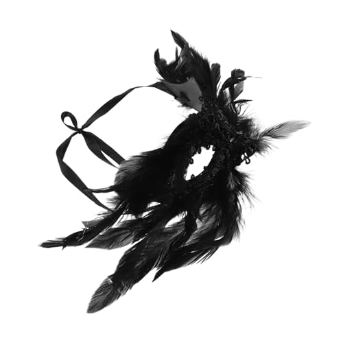 TOPPERFUN Plumage Hollow Mask: Halbgesichtsmaske Für Halloween-maskenballpartys Mit Elastischem Band – Zu Tragen – Bühnenauftritt, Cosplay-requisite von TOPPERFUN