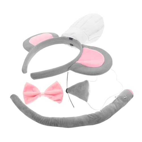 TOPPERFUN Satz -Kostümset Mausohren Frauen Halloween-Ohren Kostüm Stirnbänder doofe Ohren Mausohren Erwachsene Frauen Mäuseohren und - Mauskostüm für Ohren Stoff Grau TOPPERFUN Satz -Kostümset Mausohren Frauen Halloween-Ohren Kostüm Stirnbänder doofe Ohren Mausohren Erwachsene Frauen Mäuseohren und - Mauskostüm für Ohren Stoff Grau von TOPPERFUN