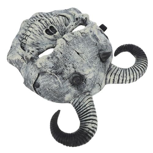 TOPPERFUN Teufelsmaske mit Ramshörnern für Halloween Gruselige Tierkopf Verkleidung für Erwachsene für Cosplay und Partys TOPPERFUN Teufelsmaske mit Ramshörnern für Halloween Gruselige Tierkopf Verkleidung für Erwachsene für Cosplay und Partys von TOPPERFUN