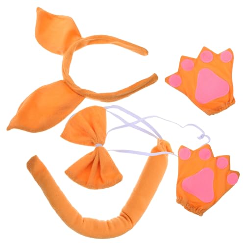 TOPPERFUN Tierohr Stirnband Satz für Cosplay mit Fliege Handschuhen und Tierkostüm Zubehör für Erwachsene Süßes Party Stirnband für Mottopartys TOPPERFUN Tierohr Stirnband Satz für Cosplay mit Fliege Handschuhen und Tierkostüm Zubehör für Erwachsene Süßes Party Stirnband für Mottopartys von TOPPERFUN