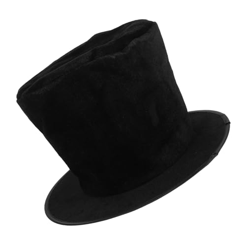 TOPPERFUN Vintage Hut mit Flachem Design und Breiter Krempe Unisex Kostümzubehör für Formelle Anlässe für Männer und Frauen und Jazz Darbietungen von TOPPERFUN