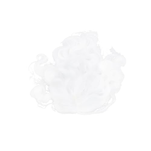 TOPPERFUN Weihnachtsmann Perücke und Langer Weiße Cosplay Perücke mit Hochwertigem Hautfreundlichem Material für Nikolaus Kostüm Fasching Party und Halloween von TOPPERFUN