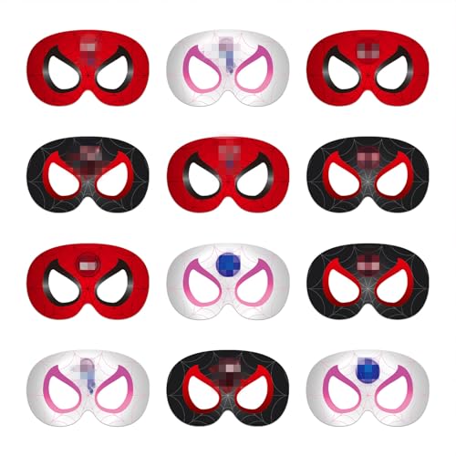 TOPWAYS Helden Cosplay Party Masken, Helden Kinder Bunte Masken für Kindergeburtstag Party Dekoration Cosplay Kostüme Dress Up Party Favors Supplies von TOPWAYS