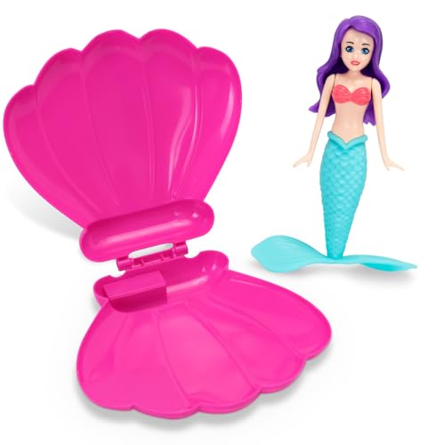TOPWAYS Wasserspielzeug Kinder Set, Meerjungfrauen Pool Spielzeug, Tauchspielzeug Meerjungfrauen, Schwimmbadzubehör & Pool Spielzeug Kinder, Tauchspiele Training Kindergeschenke (Rosarot+‌Eisblau‌) von TOPWAYS