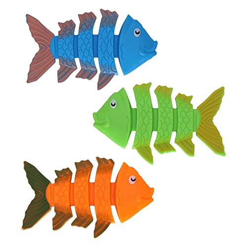 TOPWAYS Pool Tauchen Spielzeug Set 3 Tauchende Fische Tauchen Torpedos Schwimmen Unterwasser Pool Trainingsspielzeug Tauchen Spiele Training Kindergeschenke (Tauchende Fische) von TOPWAYS