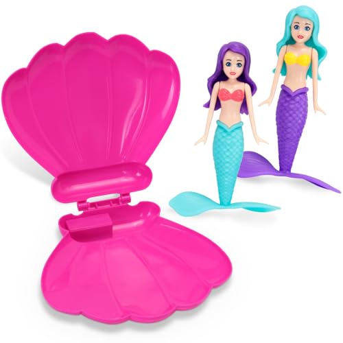 TOPWAYS Pool Tauchspielzeug Set, Meerjungfrau Pool Spielzeug, Tauchen Meerjungfrauen, Schwimmbad Zubehör & Kinder Pool Spielzeug, Tauchspiele Training Kinder Geschenke (Rose Rot+Lila+See Blau) von TOPWAYS