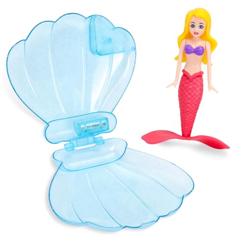TOPWAYS Wasserspielzeug Kinder Set, Meerjungfrauen Pool Spielzeug, Tauchspielzeug Meerjungfrauen, Schwimmbadzubehör & Pool Spielzeug Kinder, Tauchspiele Training Kindergeschenke (Blau+Rot) von TOPWAYS