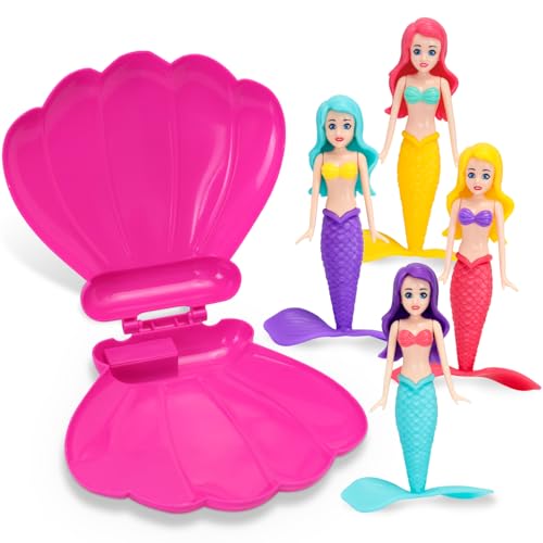 TOPWAYS Wasserspielzeug Kinder Set, Meerjungfrauen Pool Spielzeug, Tauchspielzeug Meerjungfrauen, Schwimmbadzubehör & Pool Spielzeug Kinder, Tauchspiele Training Kindergeschenke von TOPWAYS