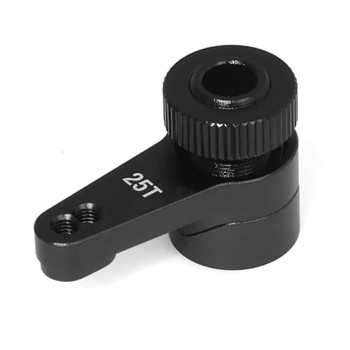 RC Autoteile Für Axial Für Capra UTB10 1,9 Für UTB 1/10 Metall 25T Servo Arm Servo Saver Set RC Crawler Auto Upgrade Teile Zubehör(Black) von TOQPCZA