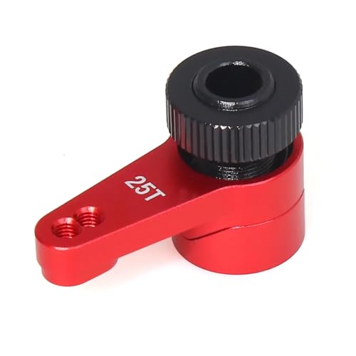 RC Autoteile Für Axial Für Capra UTB10 1,9 Für UTB 1/10 Metall 25T Servo Arm Servo Saver Set RC Crawler Auto Upgrade Teile Zubehör(Red) von TOQPCZA