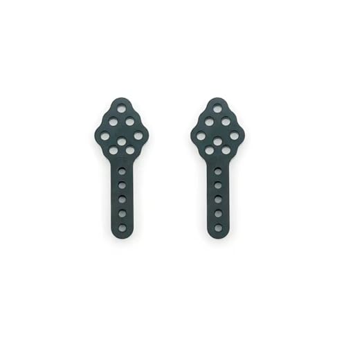 RC Autoteile Für Axial Für SCX10 90046 D90 D110, 2 Stück Metall-Stoßdämpferhalterung, Höhenverstellbarer Winkel, RC-Autoteile Zubehör(Black) von TOQPCZA