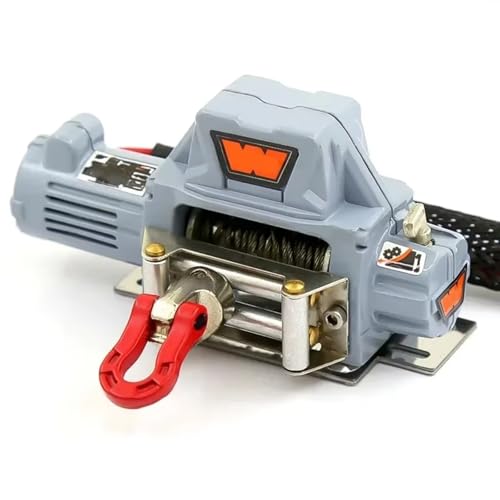 RC Autoteile Für Axial Für SCX10 Für TRAXXAS Für TRX4 D90 KM2 Für Redcat 1/10 Metall Automatische Winde RC Crawler Auto Upgrade Teile(Gray) von TOQPCZA
