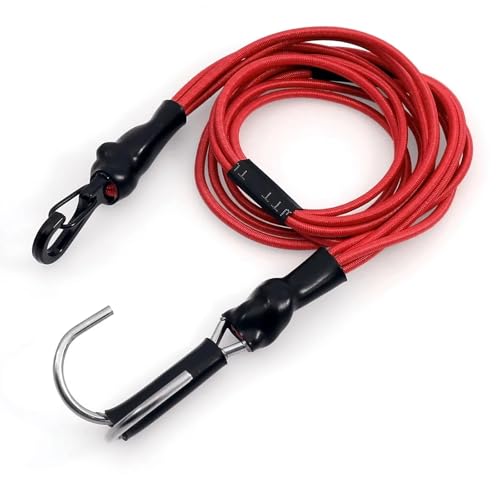 RC Autoteile Für Axial Für SCX10 Für TRAXXAS Für TRX4 D90 TF2 Für WPL Für MN99S 1/10 Kinetischer Windengurt Für Rettungsseil-Rettungsanhängerhaken RC Crawler Car(Red) von TOQPCZA