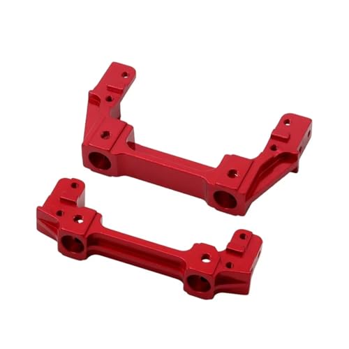 RC Autoteile Für Axial Für Wrangler 90047 Für SCX10 II 90046 1/10 Metall Front Schiene Stoßstange Zu Montieren Servo Halterung RC Crawler Upgrade Teile(Red) von TOQPCZA