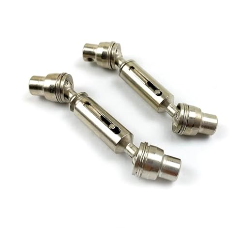 RC Autoteile Für Henglong Für WPL Ural B36 B16 C14 C24 B24 Für MN D90 MN99S2 PCS Metall Vordere Und Hintere Antriebswelle LKW RC Auto Teile Zubehör(Silver) von TOQPCZA