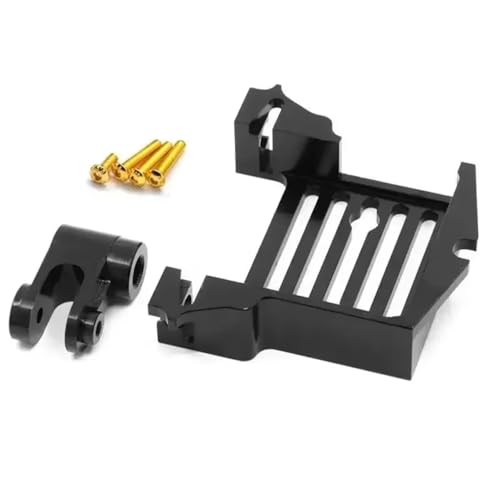 RC Autoteile Für TRAXXAS 1/5 Für X-MAXX XMAXX 1/6 Für XRT 1/10 Für MAXX 7749 Metall Servo Mount Adapter Und 25T Servo Arm RC Auto Upgrade Teile Zubehör(Black) von TOQPCZA