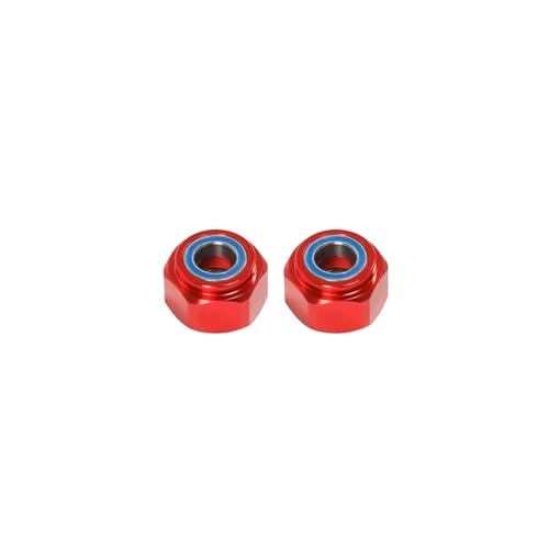 RC Autoteile Für Tamiya DT03 DT3010F Aluminium Legierung Lager Hexagonal Joint (vorderrad Nur) Upgrade Teile Zubehör(Red) von TOQPCZA