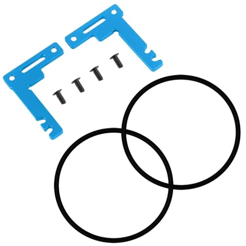 RC Autoteile Für Tamiya Für TT02 Für TT02B Für TT02 Für TT02D TT02R TT02SR TT02S Metall-Kurzbatteriehalter-Set Batteriehalterung RC-Auto-Upgrade-Teile(Blue) von TOQPCZA
