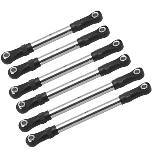 RC Autoteile Für Traxxas Für Slash 2WD 1/10 Edelstahl Spannschlösser Zugstange Verbindungsstange Lenkstange Set RC Auto Upgrade Teile Zubehör RC Autoteile Für Traxxas Für Slash 2WD 1/10 Edelstahl Spannschlösser Zugstange Verbindungsstange Lenkstange Set RC Auto Upgrade Teile Zubehör von TOQPCZA